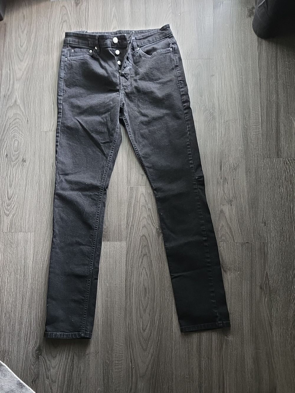Men's Ksubi Black Slim Straight Leg Jeans Size 32 - Picture 5 of 8